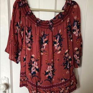 Floral Off the Shoulder Top